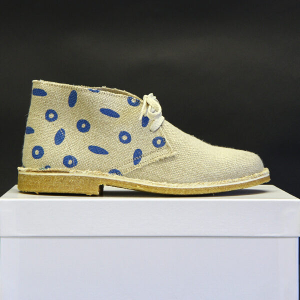 Scarpa in Canapa disegno Cerchi e Olive - immagine 5