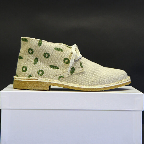 Scarpa in Canapa disegno Cerchi e Olive - immagine 9