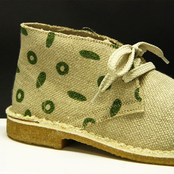 Scarpa in Canapa disegno Cerchi e Olive - immagine 11